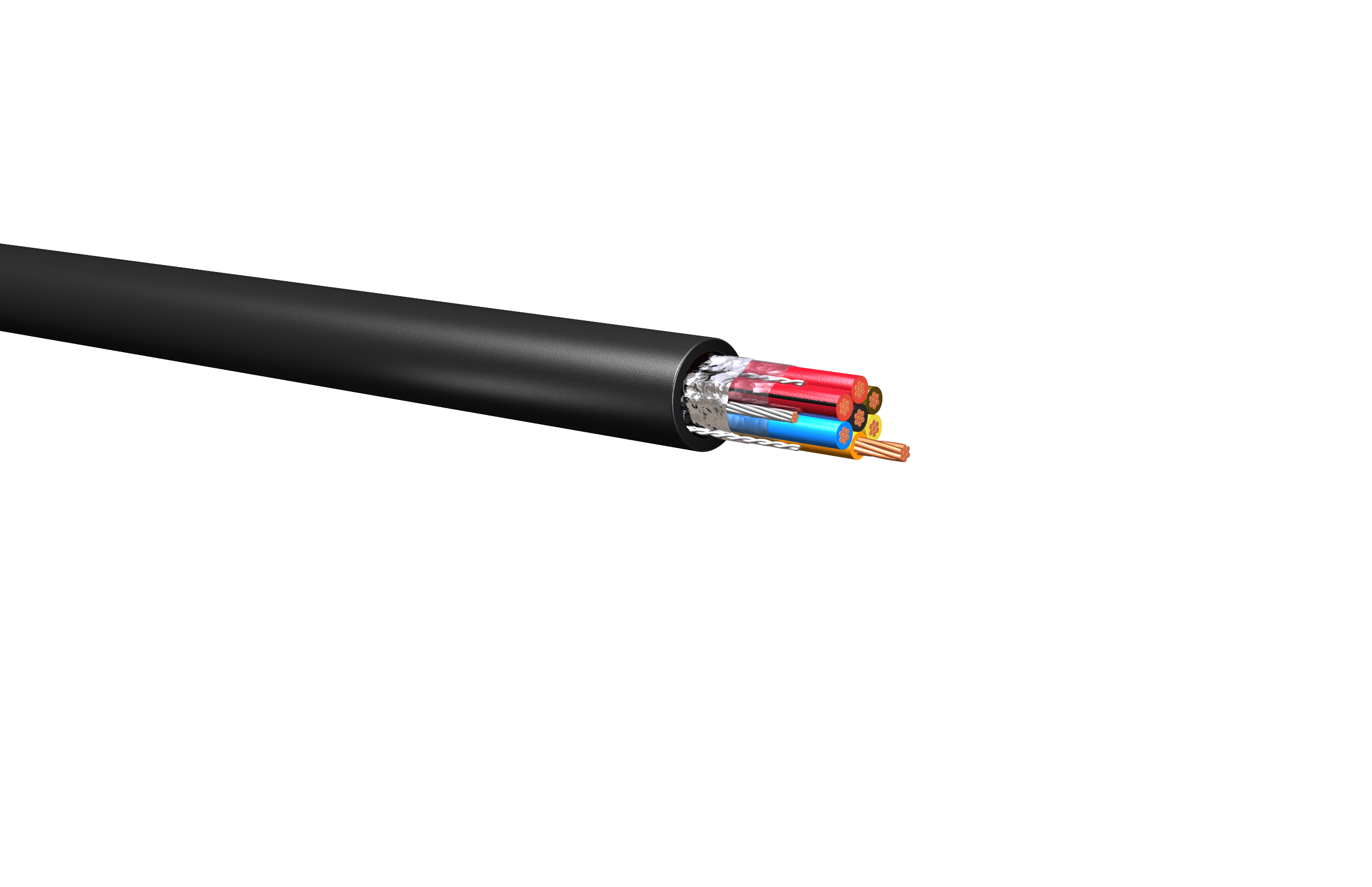 HW152: 600V Shielded Control Cable, TFN, PVC/Nylon, (18-16 AWG)