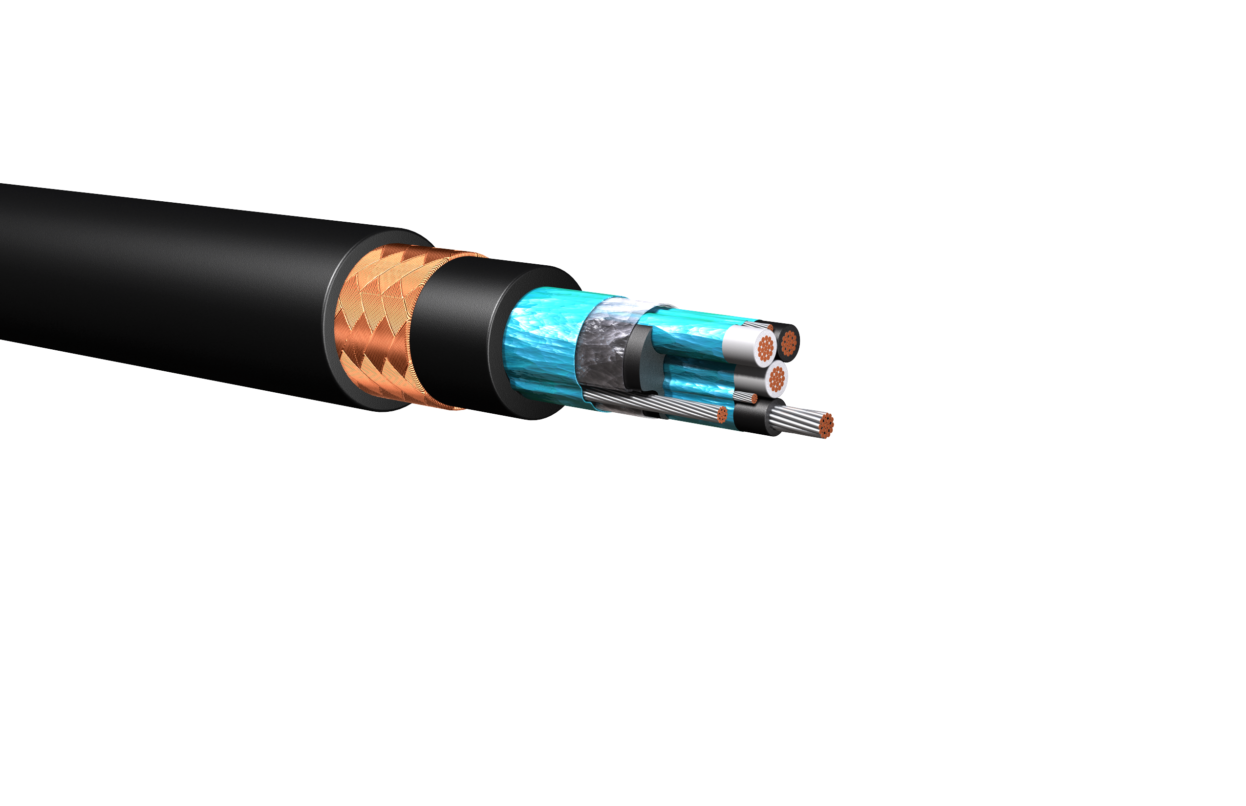 HW281: 600V/1kV Shielded Pairs Power Cable, Armored & Sheathed